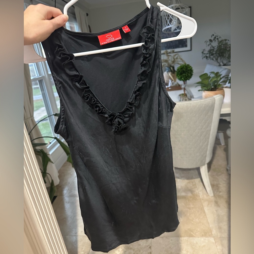 Oscar de la Renta silk top